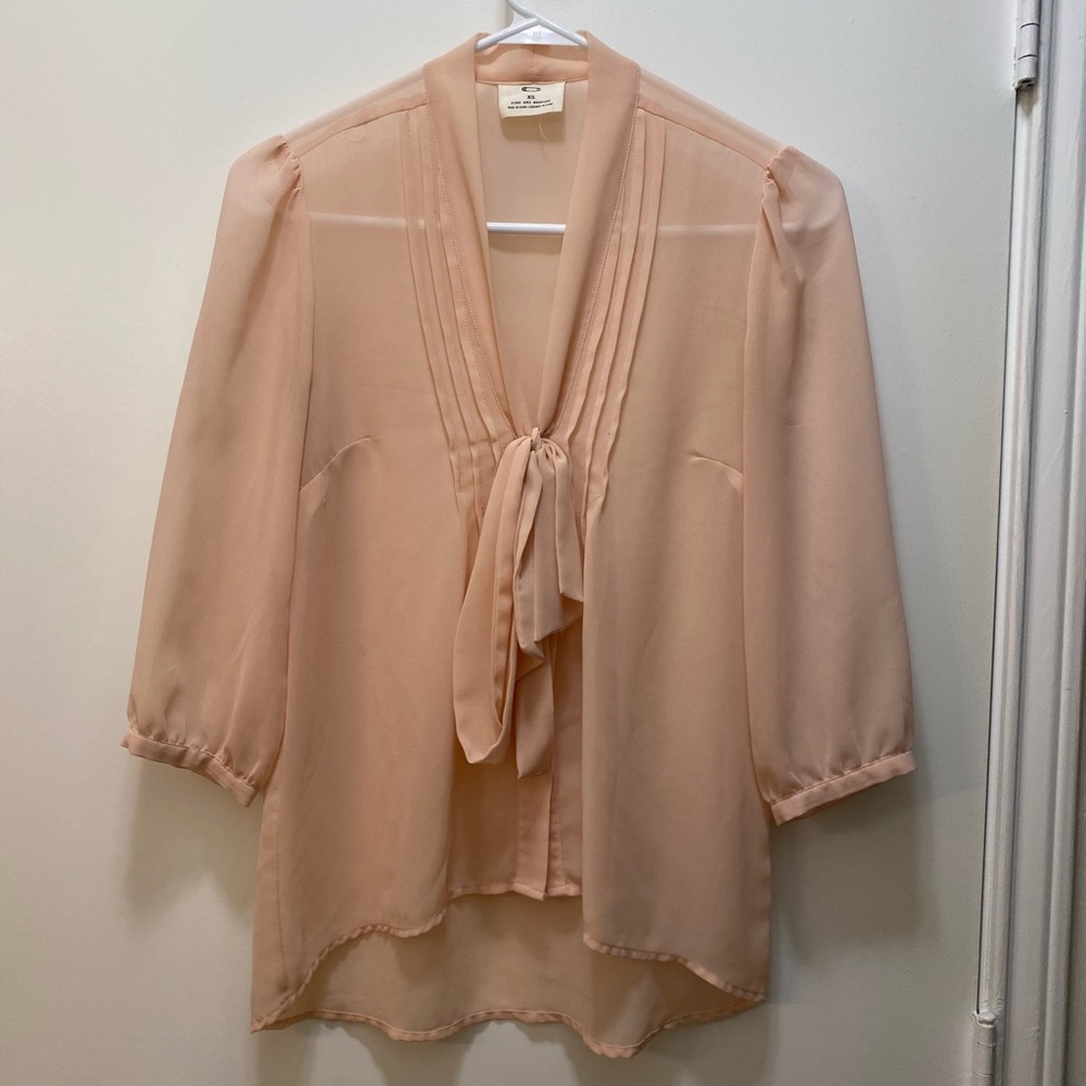 Blush blouse